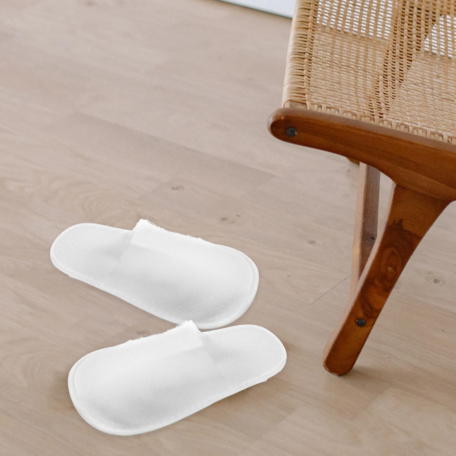 

24pcs 12 Pairs Anti Slip Disposable Slippers Hotel Guest Open Toe House Travel Pedicure Care Soft Comfortable Bulk