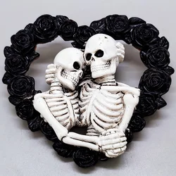 Lover Skull Silicone Mold Halloween Decoration Gypsum Crafts Resin Making Tool DIY Soap Ice Baking Mold Party Gift