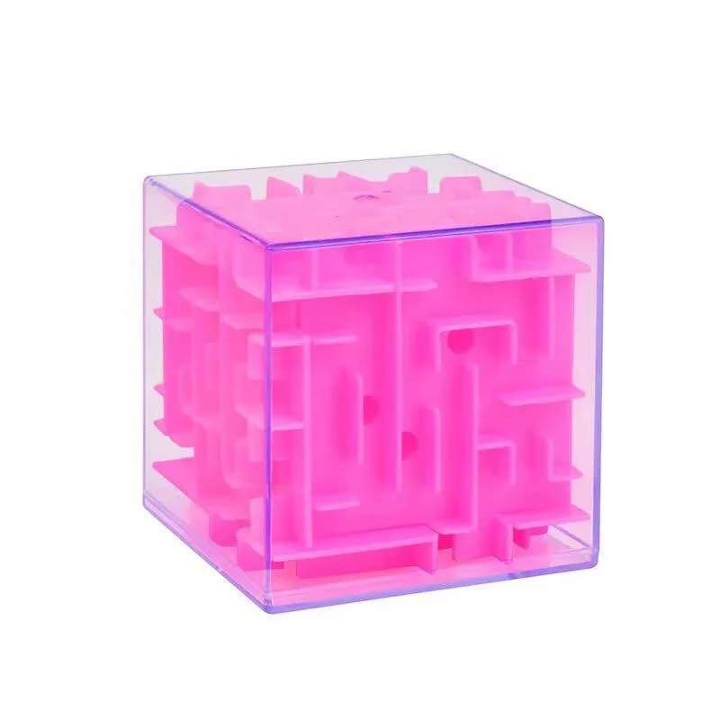 3D Labyrinth Marble Puzzle Maze Cube Brain Teasers For Kids And Adults Mind Games Iq Challenge Intelligence Toys