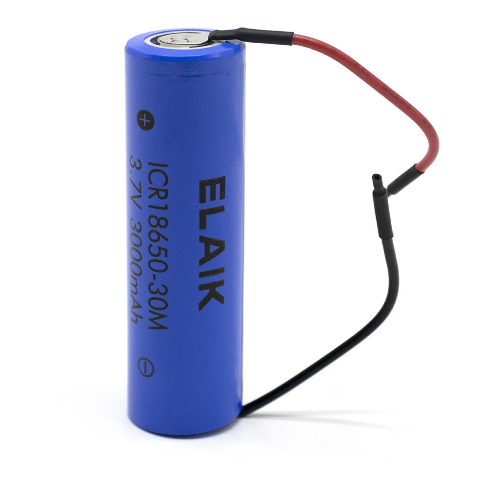 1-4PCS ICR18650 3.7V 3000mAh high-quality battery cell with wide application range Energy storage 30M - Outgoing line