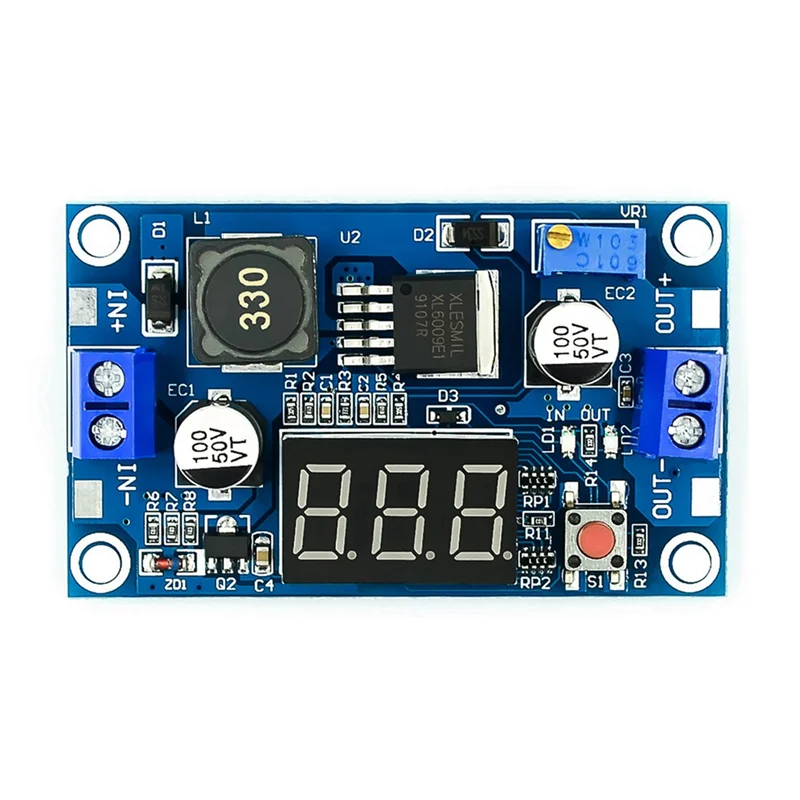 FULL-2X XL6009 4A DC-DC وحدة معززة 4.5-32 فولت إلى 5-35 فولت وحدة إمداد الطاقة القابلة للتعديل وحدة تصعيد منخفضة