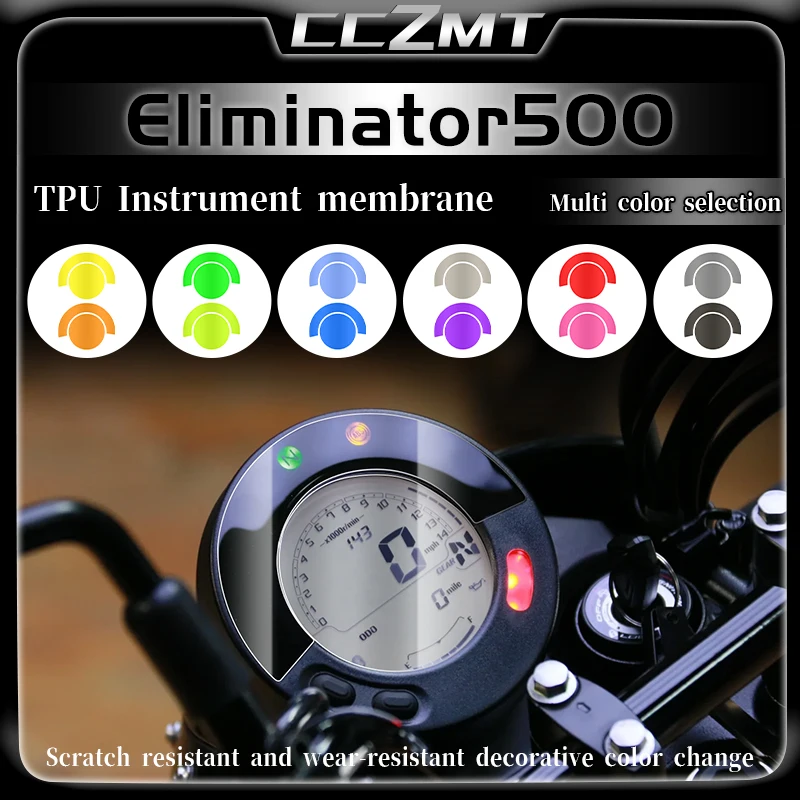 For Kawasaki Eliminator 500 Motorcycle Accessories Cluster Scratch Screen Protection Film Screen Protector