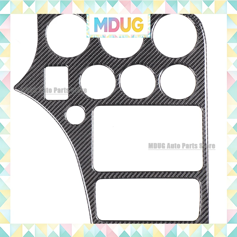 MDUG Soft Carbon Fiber Car Center Console Air Conditioning CD Control Panel Cover Trim For Alfa Romeo 159 2004-2011/Brera/Spider