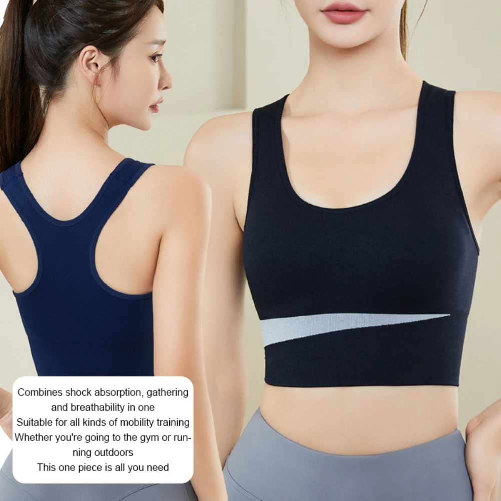 

Sports Bras Women Push Up Top Fitness Vest Sports Top Seamless Wire Free Underwear Shockproof Yoga Bra Quick Dry Gym Sportswear