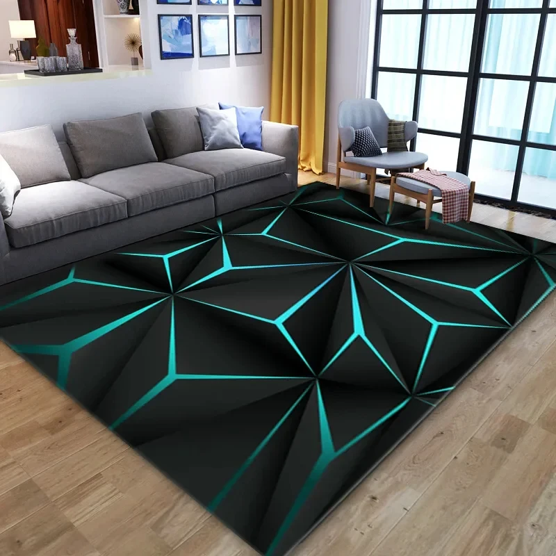 3D Vortex Illusion Carpet for Living Room Home Decorations Sofa Table Large Area Rugs Playroom Anti-slip Floor Mat Alfombra