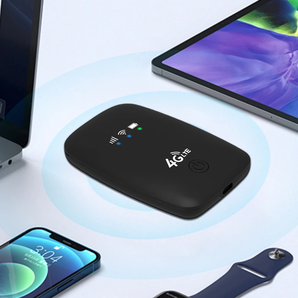 Indoor Unlock 4G LTE Modem mit SIM Karte 4G Wifi Router 300 Mbit/s Pocket Hotspot Router 2,4 G Frequenz VPN Funktion