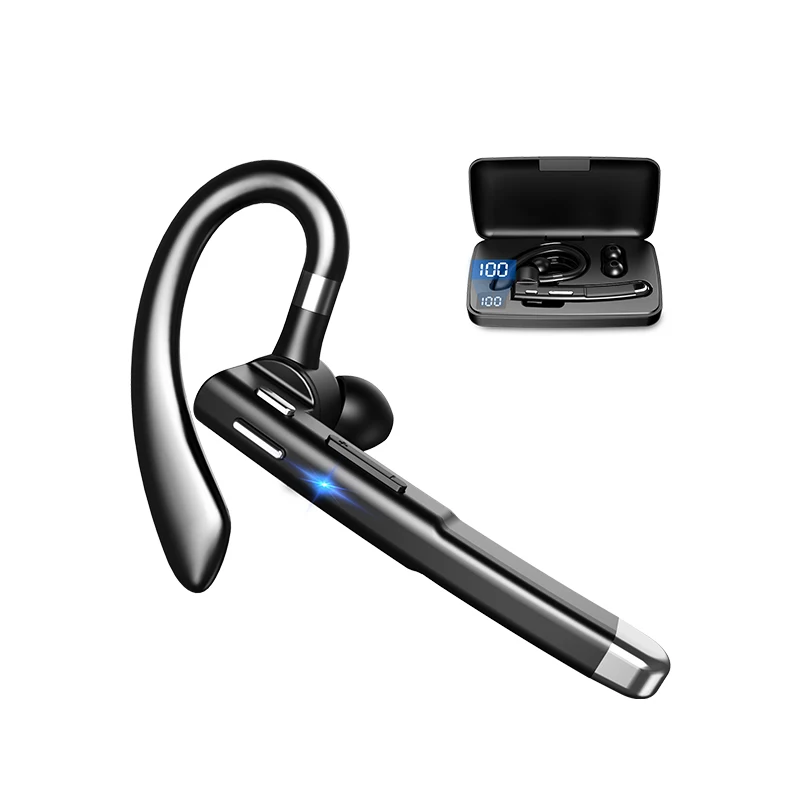 YYK-520 Earphone Bluetooth 5.0 Wireless Headset Hanging Earhook Earphones Waterproof Sports Stereo Earbud Headset with Mic