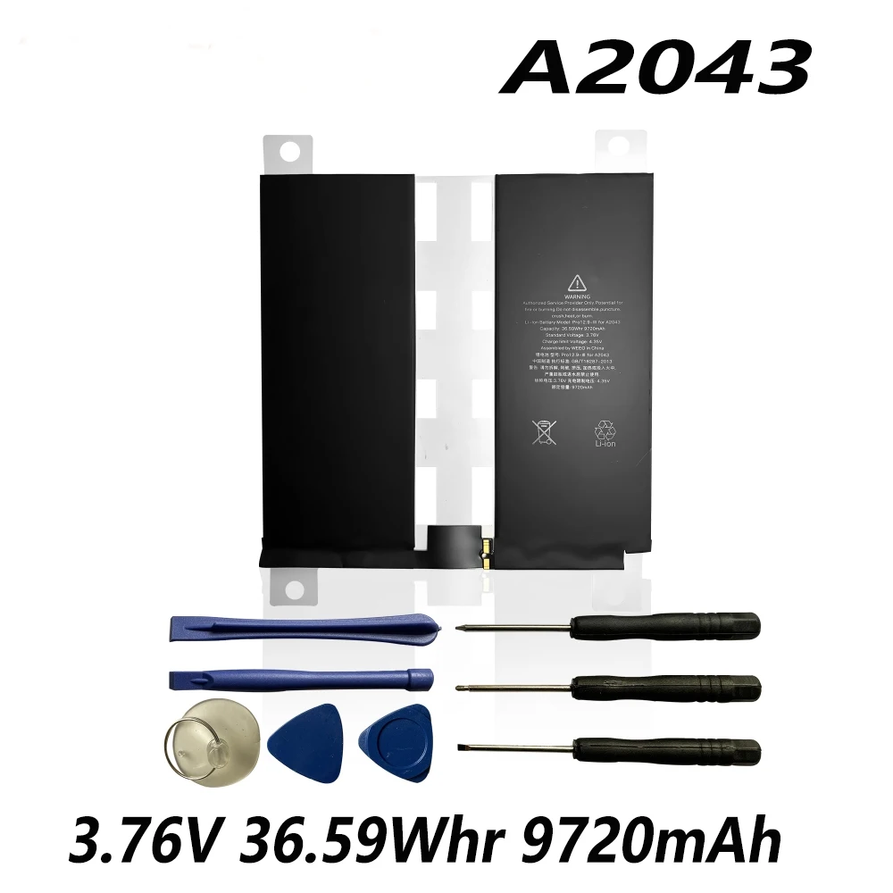 A2043 3.76V 36.59Whr 9720mAh Tablet Battery For Apple iPad pro 12.9 pro12.9 3rd 4th Gen A1979 A1983 A1876 A1895 A2014