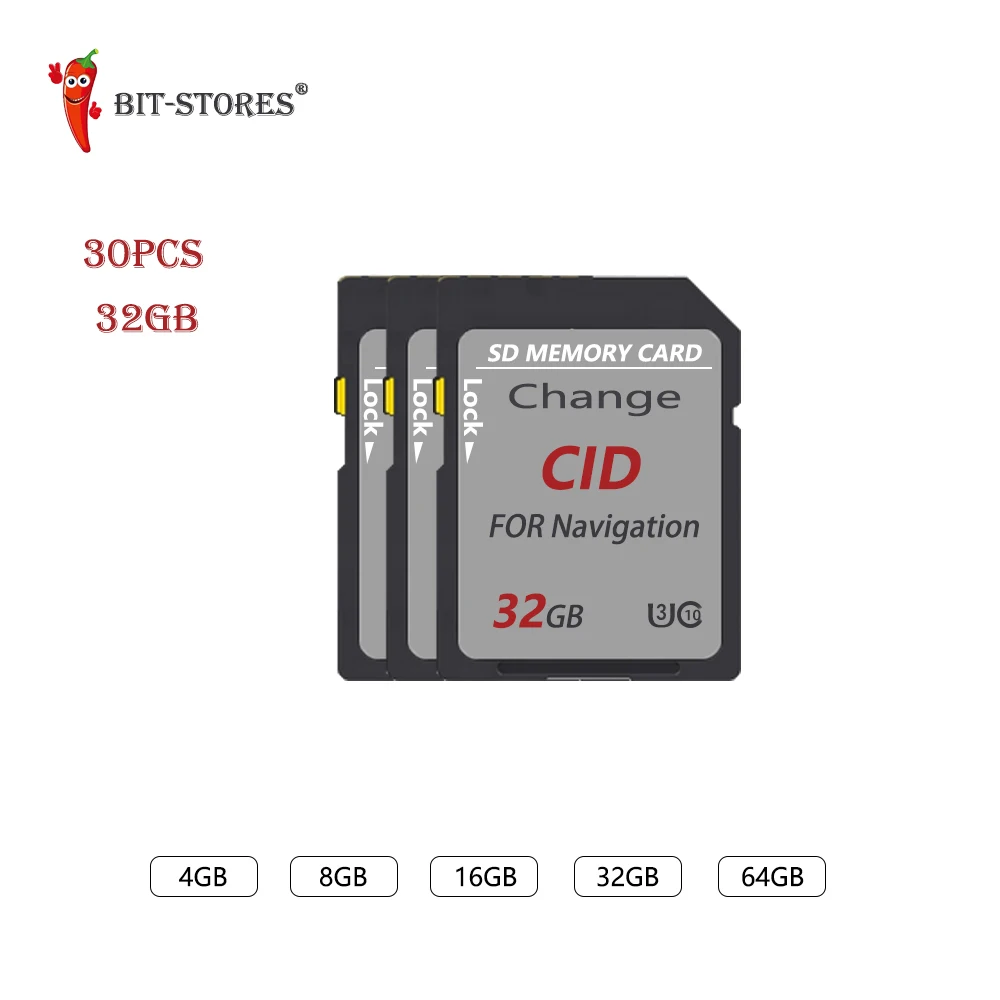 

30PCS memory card SD CID CARD 32GB change CID Card memory for navigation card SD MEMORY card 32GB