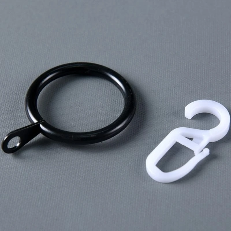100pcs Curtain Rings 30mm Internal Diameter Eyelets Curtain Hook Pins Drapery Pin For Drapery And Shower Curtain Hanging