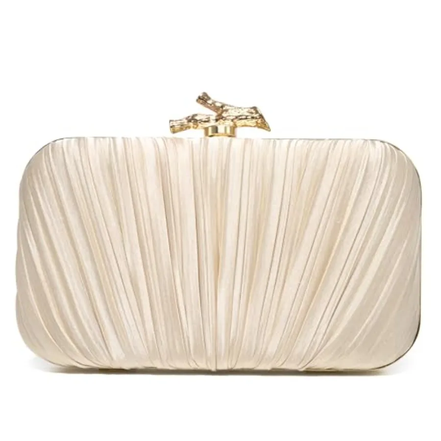 CHUNLI Clutch Purses for Women Evening/Wedding Chic Woven Bag Formal PU Leather Purse Designer Handbags for Women