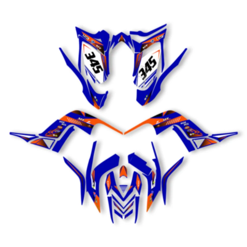 

SPACE Custom Motorcycle Graphics Kits For YAMAHA 2006 2007 2008 2009 2010 2011 2012 RAPTOR 700 Decal Stickers Kits 007