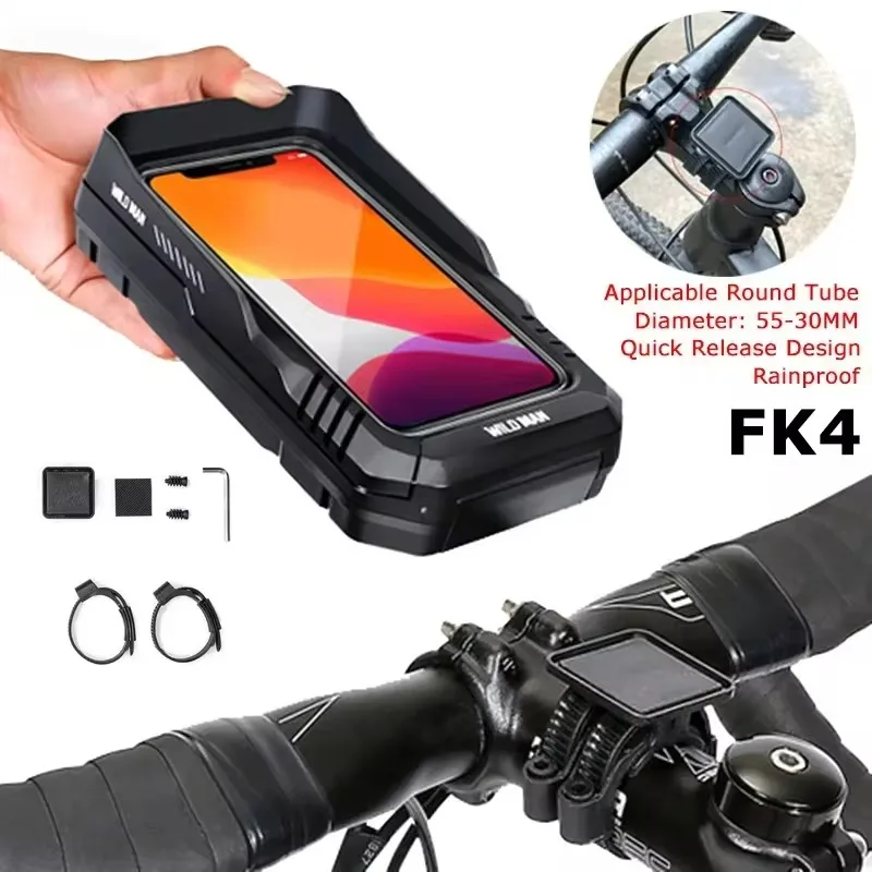 Bicycle Bag Rainproof Quick Release Bag Touch Screen Phone Bike Bag 6.8 inch Bike Bag Phone Bag