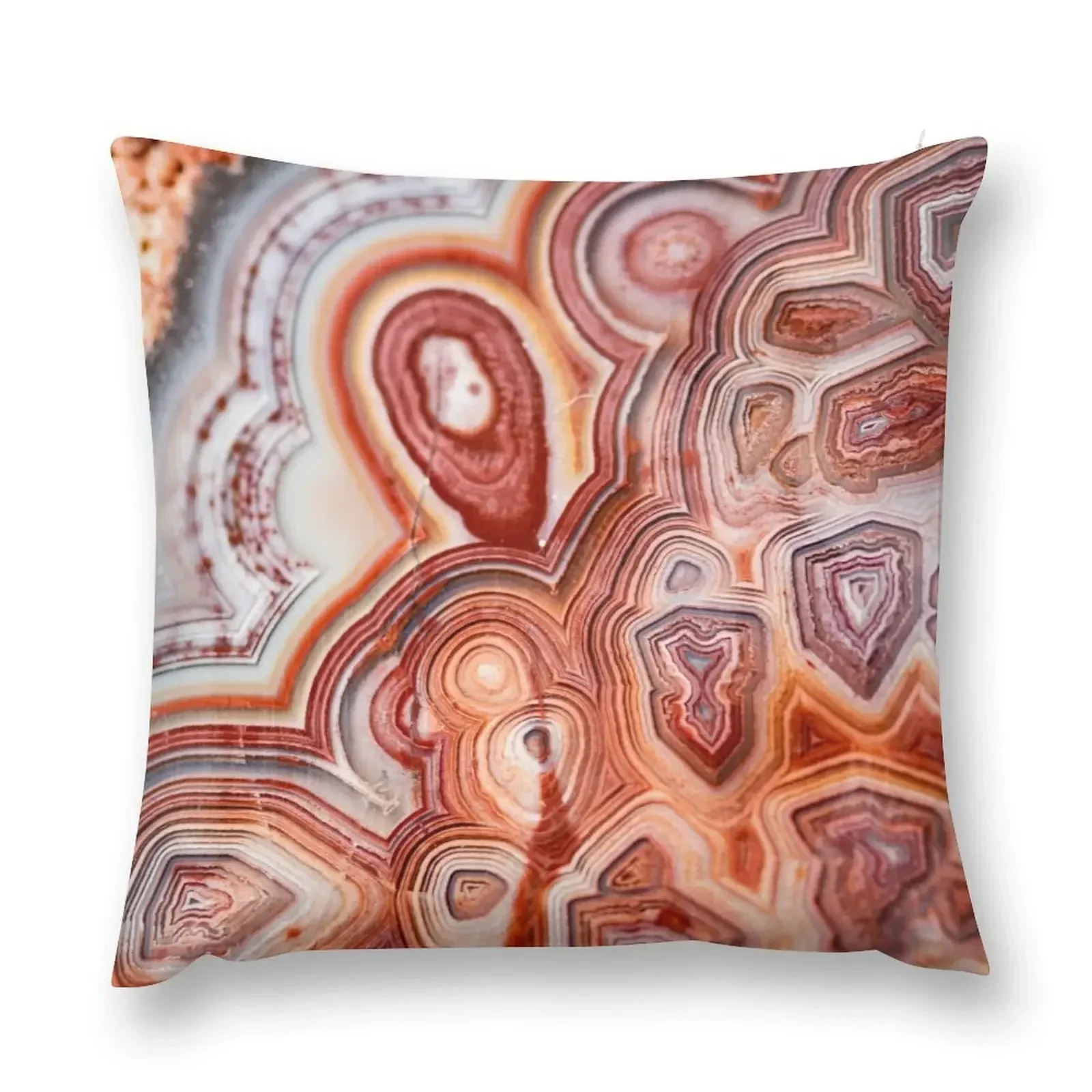 

Geode pattern - Thinking of red mountains Throw Pillow Custom Cushion Photo pillow pillowcase Luxury Pillow Cover