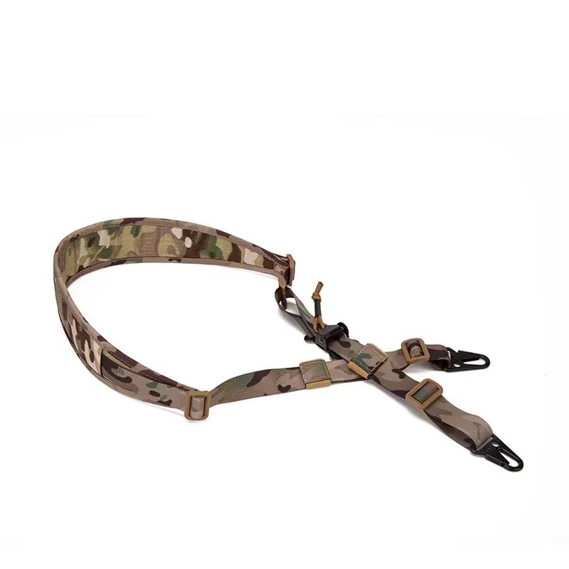 Senapan berburu taktis 2 titik, perlengkapan tempur Modular, aksesori tali MC dapat dilepas untuk berburu luar ruangan