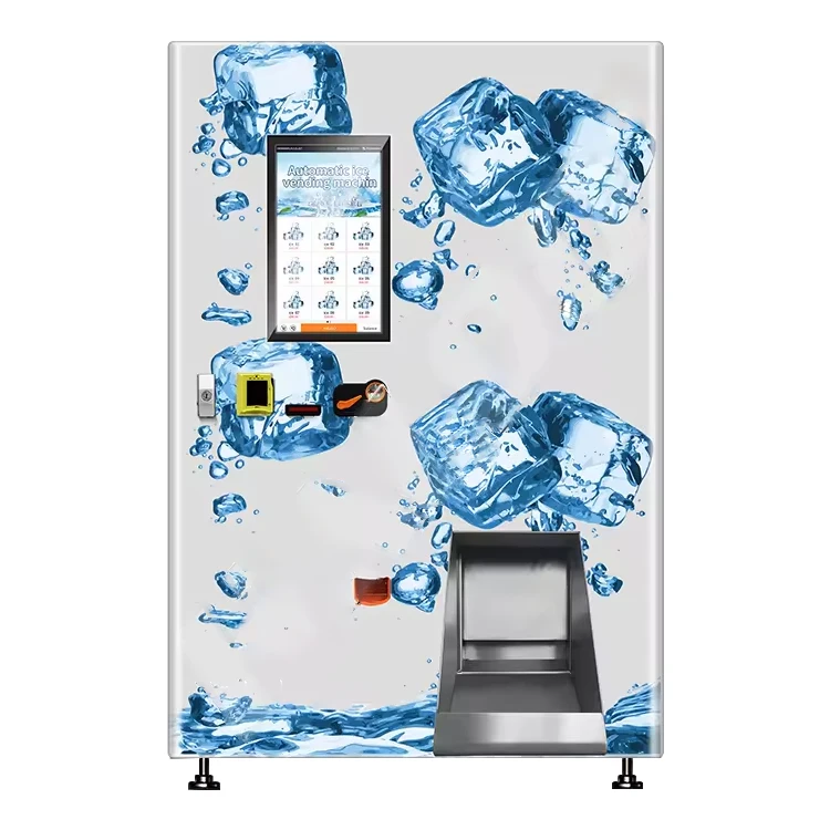 

Auto Sealing Bag Ice Vending Machine 24 Hours Coffee Drinks Ice Vending Machine Self-Service