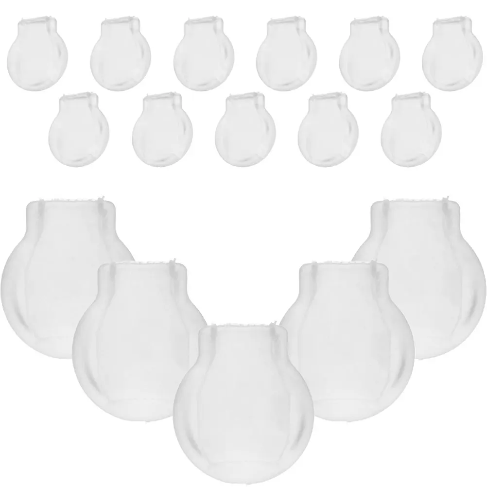 

20Pcs Clear Silicone Earring Backs Anti-Pain Clip-on Cushions Transparent Pads for Droopy Ears DIY Jewelry Support Pain Relief