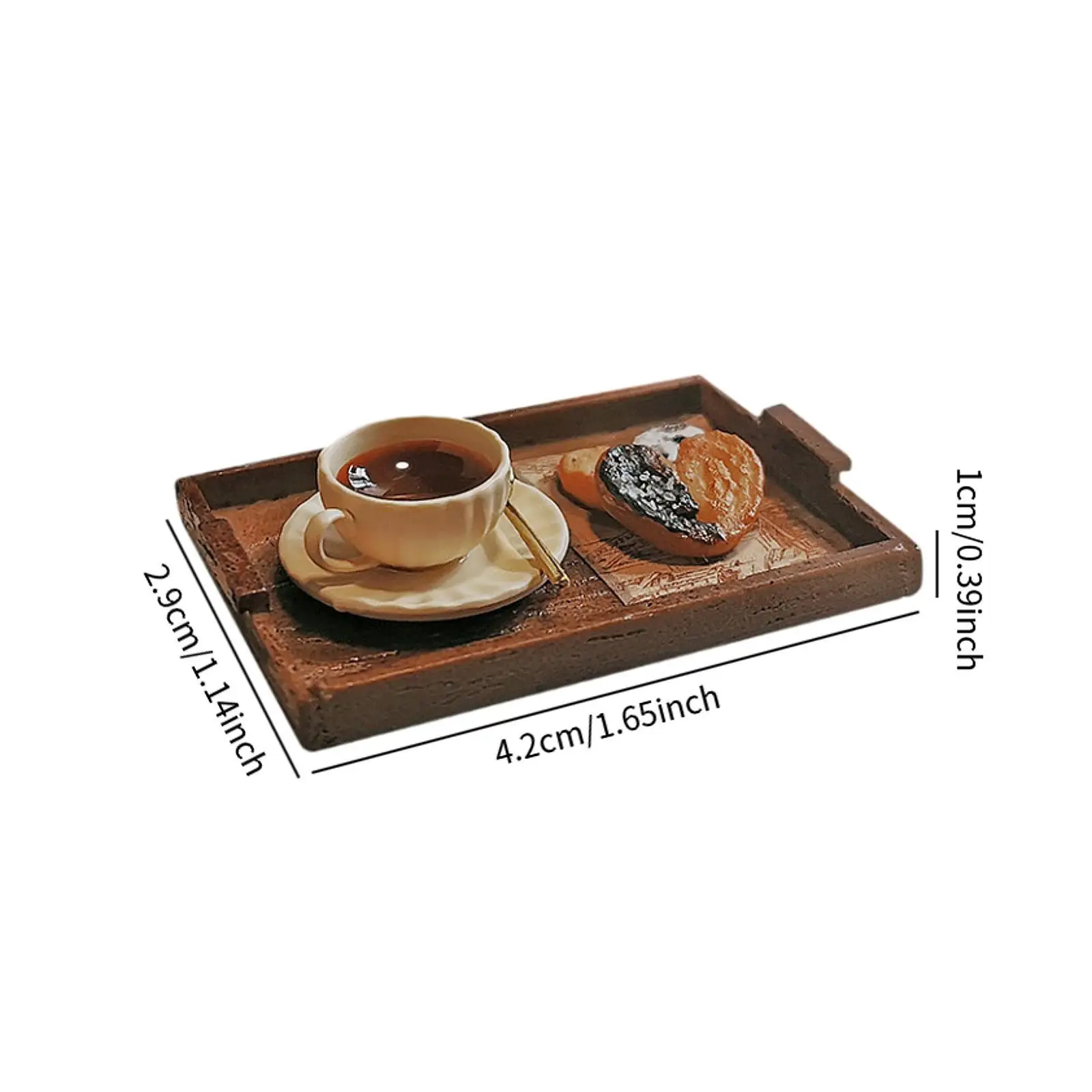 อุปกรณ์บ้านตุ๊กตา ชุดของเล่นน้ำชายามบ่าย ของเล่นจำลองอาหารว่าง ชุดของเล่นน้ำชาอาหารเช้า