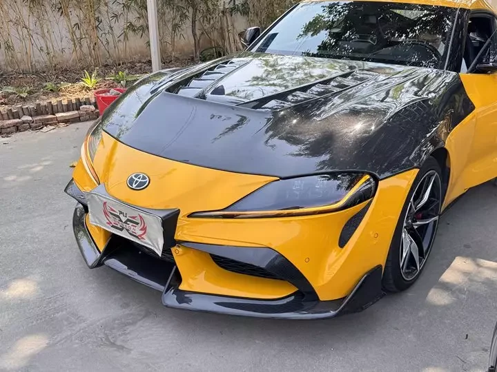 Substitution Type AD Style Carbon Fiber Front Lip for Toyota Supra A90 A91 Mk5 Front Splitter Bumper