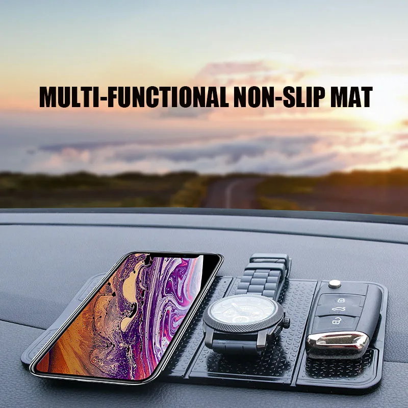 

Multifunction Folding Stand Cell Phone Anti-Slip Mat Car Center Console Stick-On Bracket Universal Gel Sticky Pad Non Slip Mat