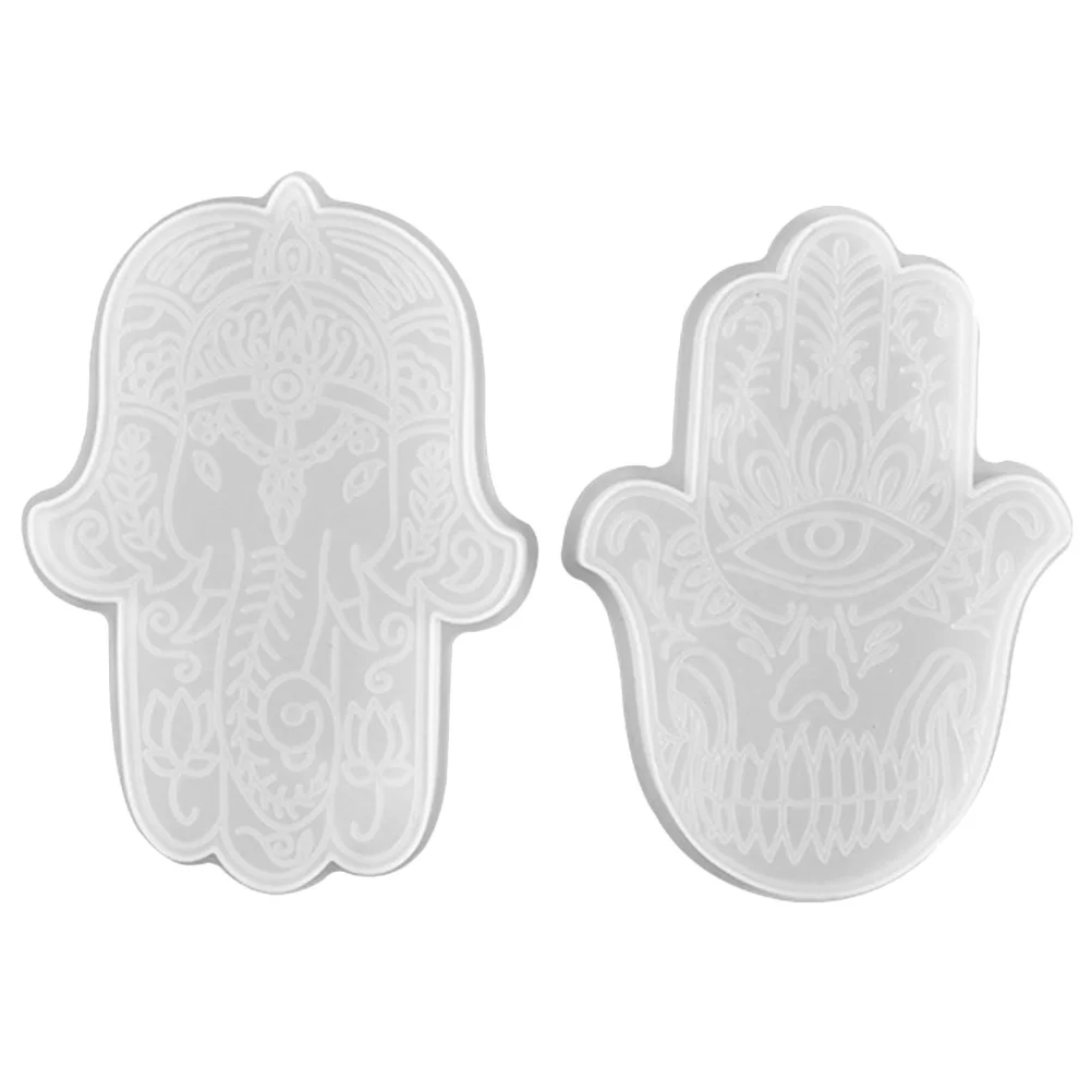 

2Pcs Hand Silicone Molds Flexible Reusable DIY Epoxy Craft Casting Mold for Unique Handmade Accessories