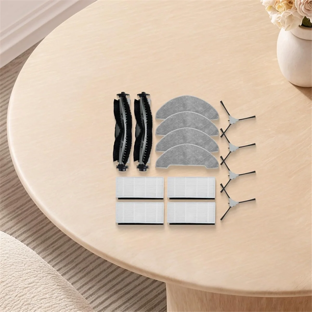 

For INOMI LE7 SE8 Parts Accessories Main Brush Side Brush HEPA Filter Mop Cloth Replacement