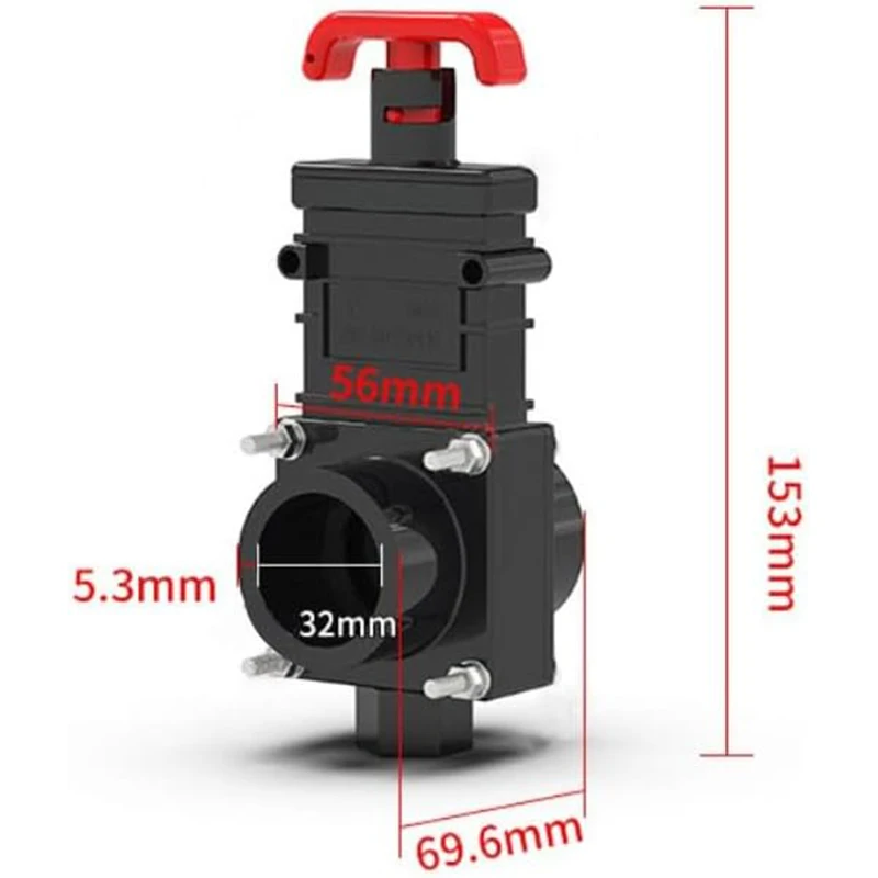 RVs Sewer Gate Valve Shut Off Valve W/ Leak Proof Cap Pull Type Waste Hose Valve For Caravan Motorhome Toilet Waste Water System view 3