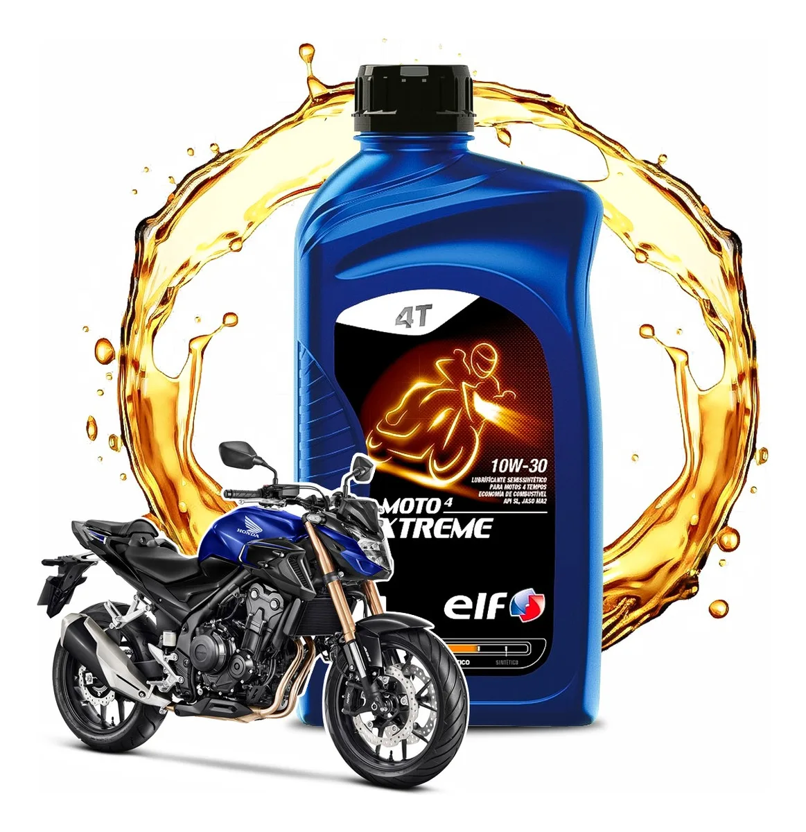 Oil For Honda Cb500 F/R/X (14 +) Xtreme Semi-synthetic Elf