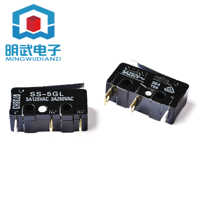 Microschakelaar Kleine eindschakelaar 3 voet SS5-GL met handgreep Swing Rod SS5GL