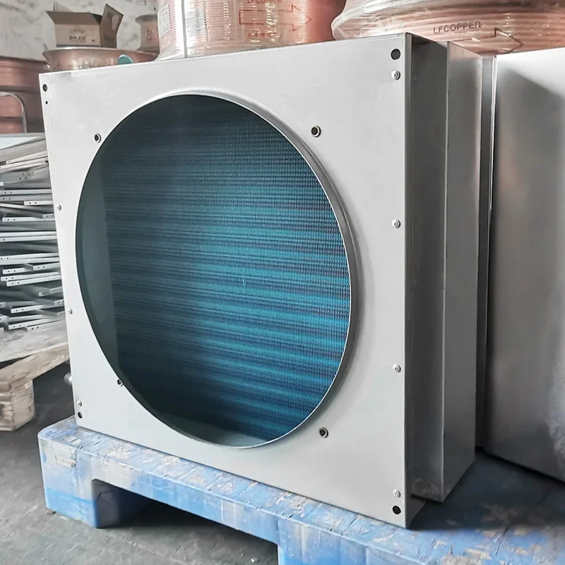Industrial Chiller Surface Cooler Copper Tube Aluminum Fin Condenser Refrigerator Refrigeration