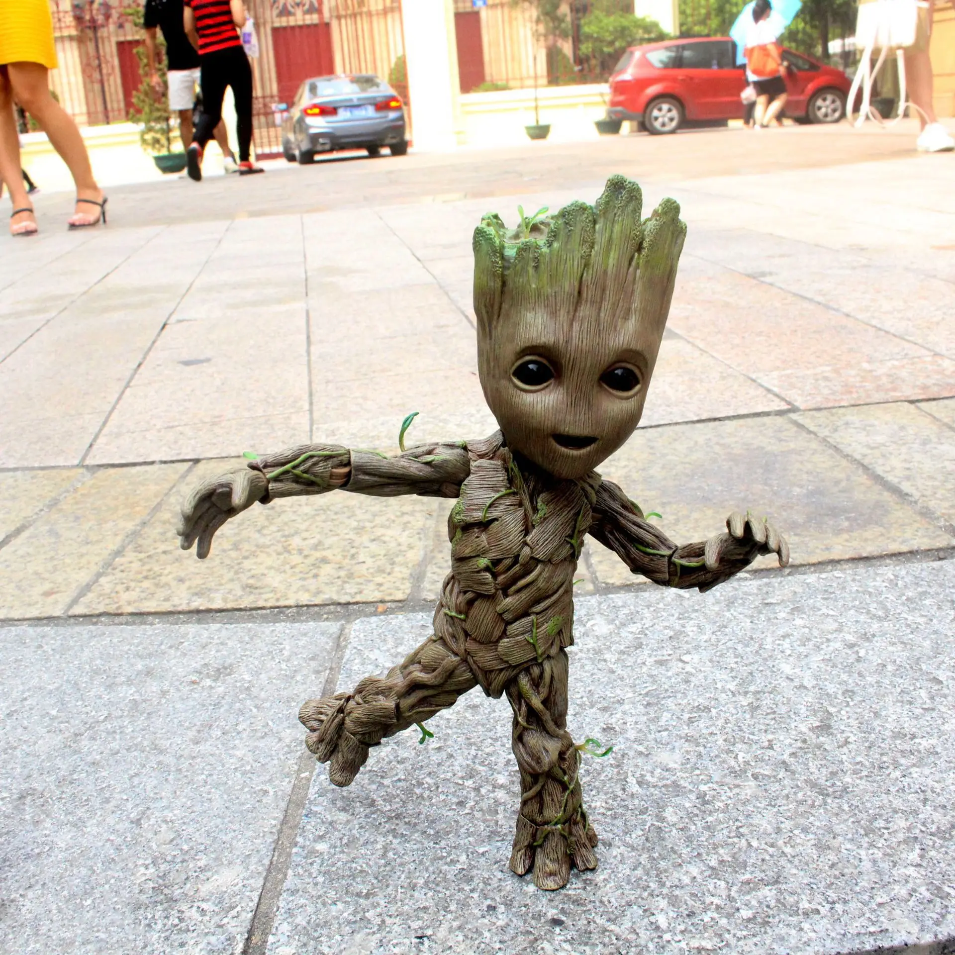 Marvel Guardians Of The Galaxy Groot Avengers Cute Baby Tree Man PVC Joints Moveable Action Figure Collectible Model Toys 26cm