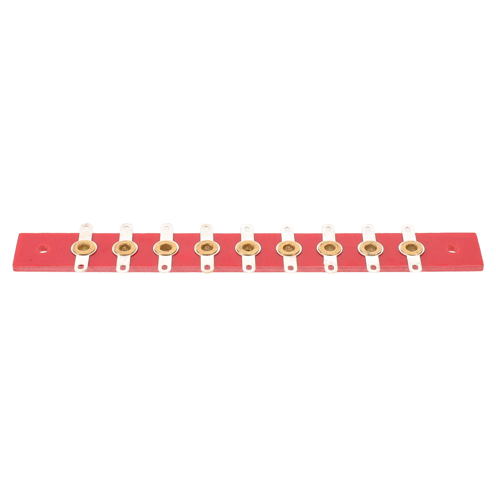 9 Position Audio Wiring Connector Strip Horizontal Terminal Strip Copper Spring Contact Heat Resistant Professional Audio Block