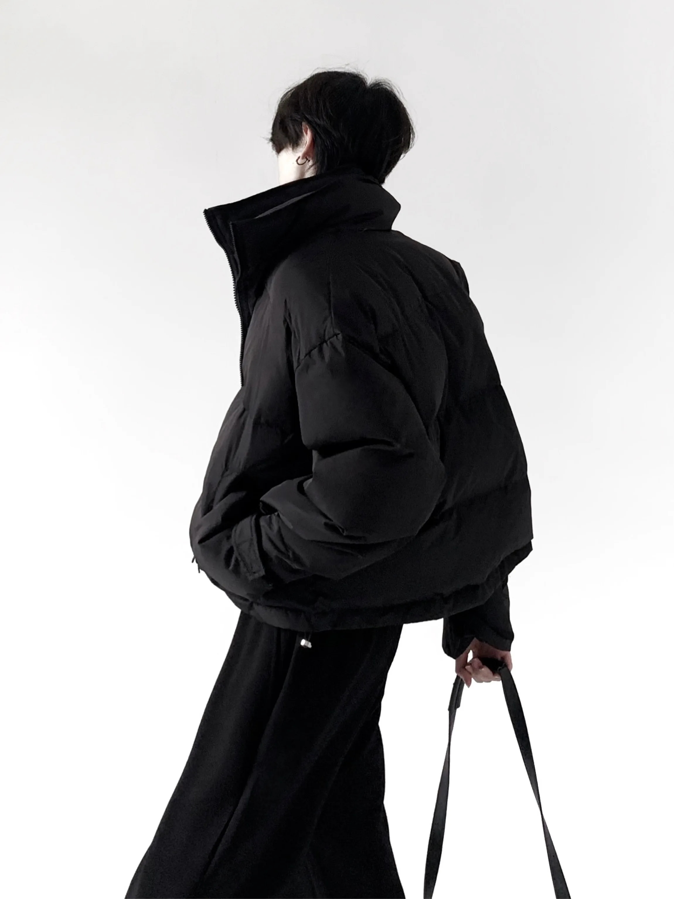 Men's High-End Double-Layer Stand Collar Parkas Men's 2025 Winter New Trendy Coat Jackets Male Handsome Long Sleeve Warm Parkas