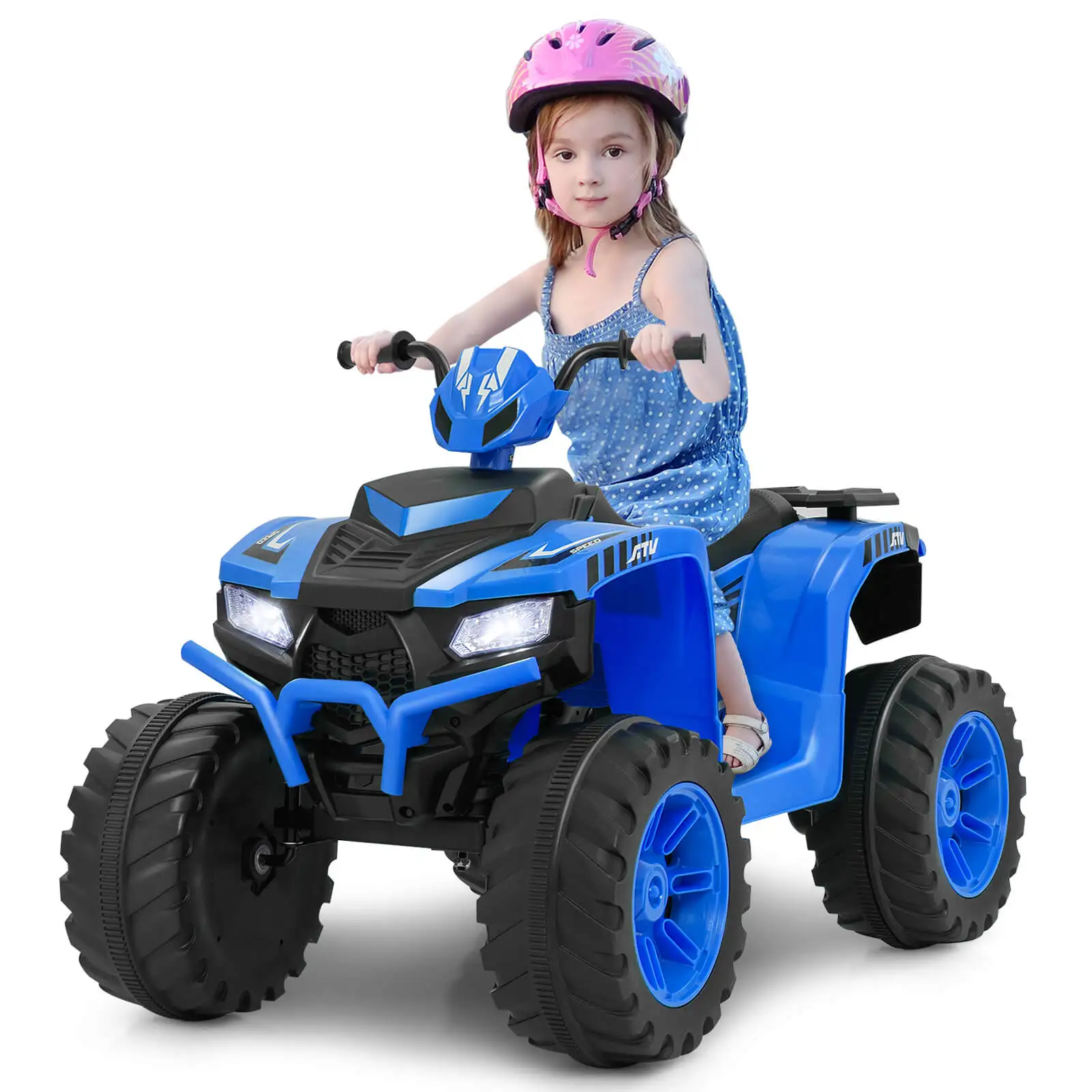 

24V Kids Ride-On Electric ATV 4-Wheeler Quad Car with Wireless Connection