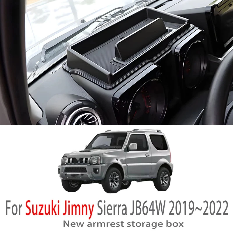 

Car Accessories For Suzuki Jimny Sierra JB64W 2019~2022 2020 2021 Center Console Armrest Storage Box Storage Auto Interior Parts
