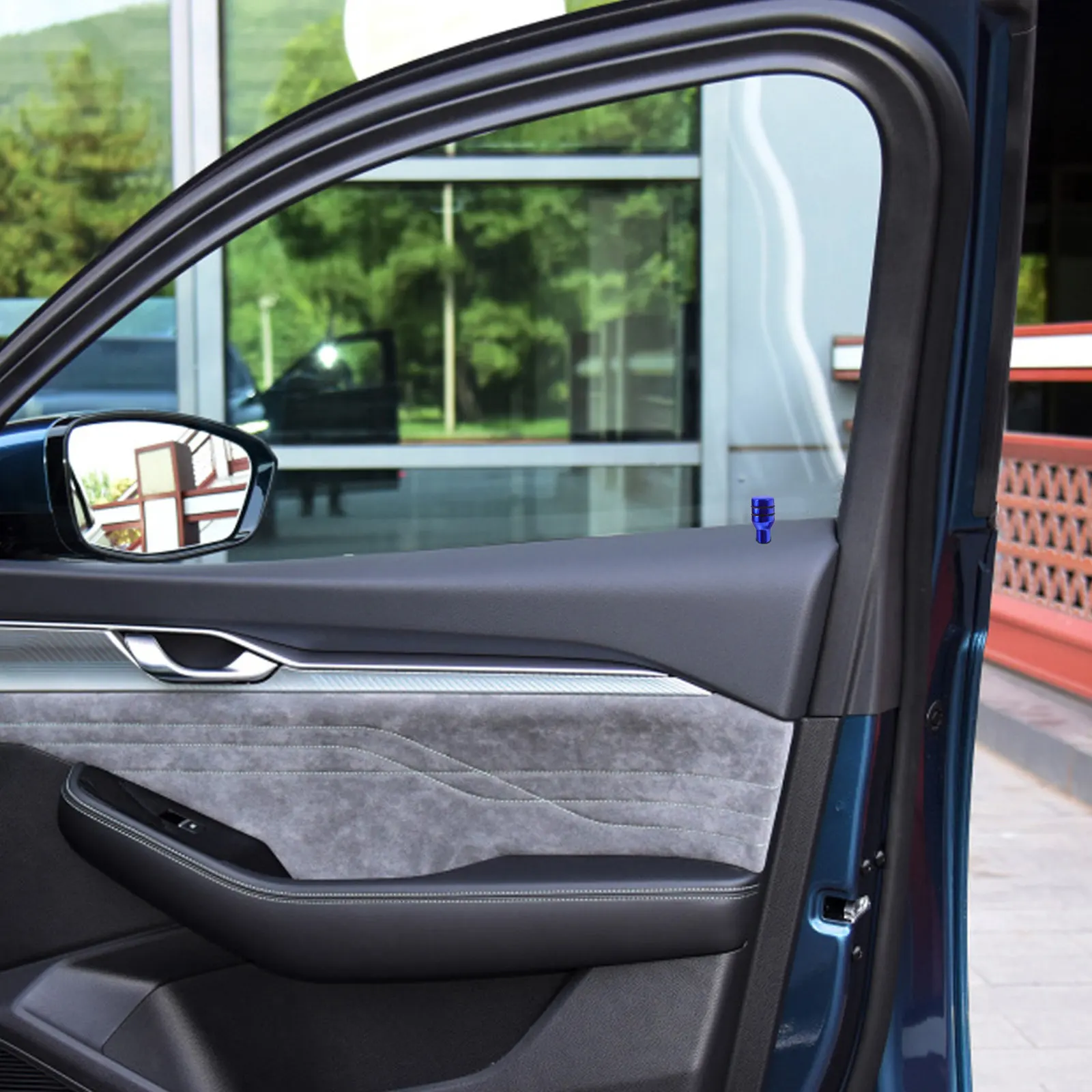 

Car Door Lock Knob Aluminum Alloy Sturdy Universal Inner Pull Pin Automotive Car Lock Knob Automotive Inner Door Pull Decor