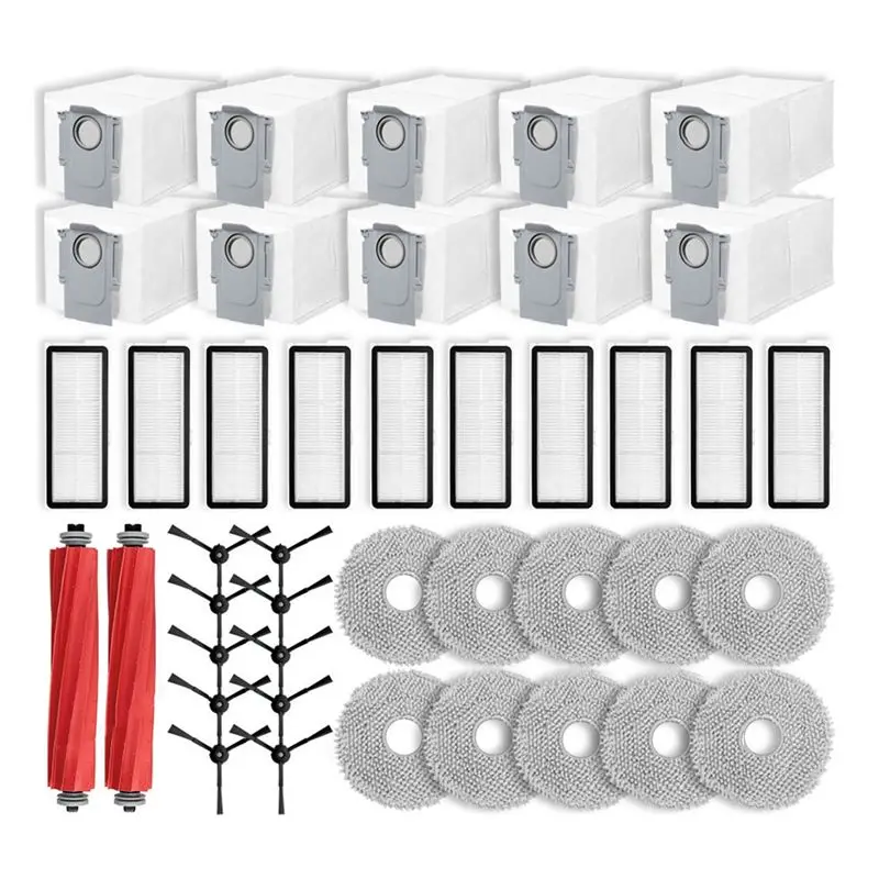 

Запасные части и аксессуары A99G для Roborock Qrevo Pro / Qrevo Maxv: роликовая и боковая щетки, фильтры, насадки для влажной уборки, мешки для сбора пыли