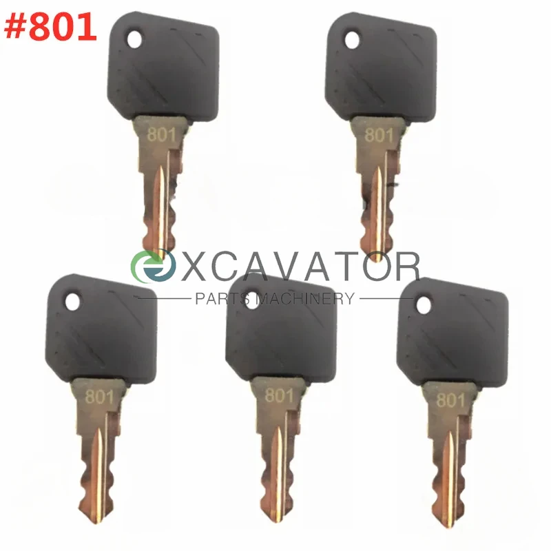5X 801 Ignition Key 0009730419 0009701304 for Linde Forklift High Lift Truck Ant Key