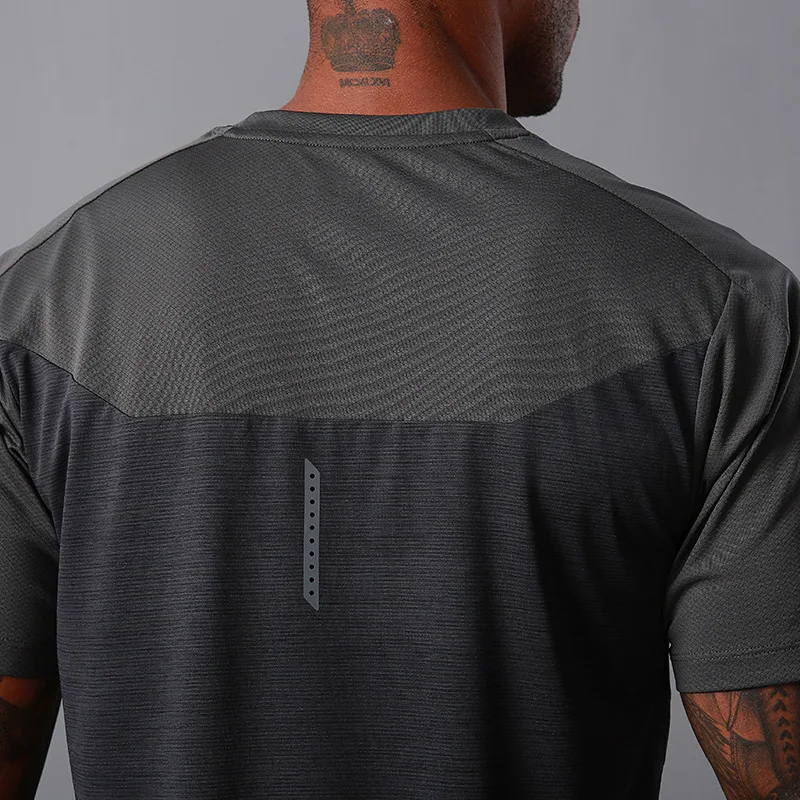 

Mens T Shirt Sports Running T Shirt Mens Quick Dry Breathable Short Sleeve Crew Neck Active Outdoor Workout Men Clothing