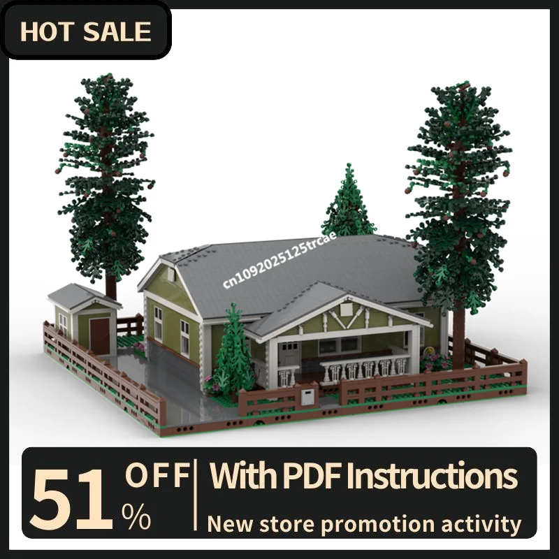 

Новый 3576 шт., город, вид на улицу, Moc, модульная спальня, ранчо, модель ракушки, строительные блоки, креативные идеи «сделай сам», детские игрушки, подарок