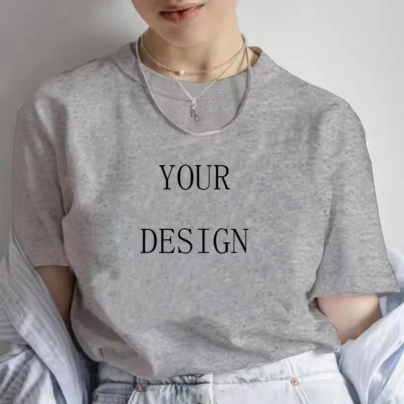 Customized Printed Leisure T Shirt Tee DIY Your Own Design Like Photo or Logo T-shirt Fashion Custom Tops Tshirt