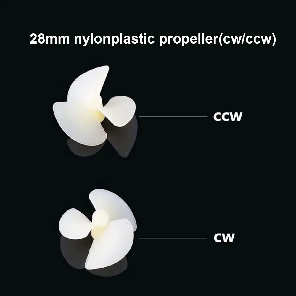 ApisQueen 130 브러시 수중 스러스터 방수 모터, DIY 장난감 ROV 로봇 RC 둥지 미끼 터그 보트, 28mm 프로펠러 포함, 2 개