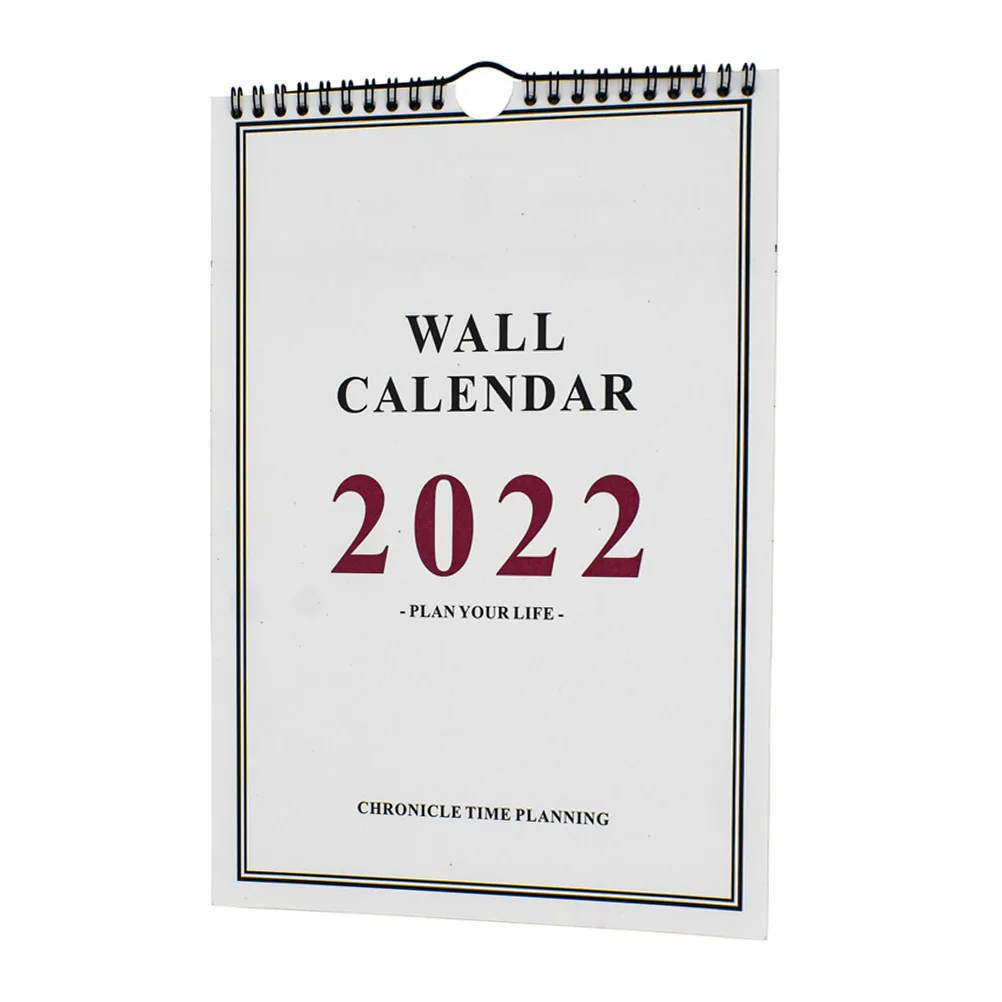 

1pc Wall 2022 Paper Calendar Chic Home Office Decor Note Taking Calendar Practical Wall Hanging Calendars Organizer