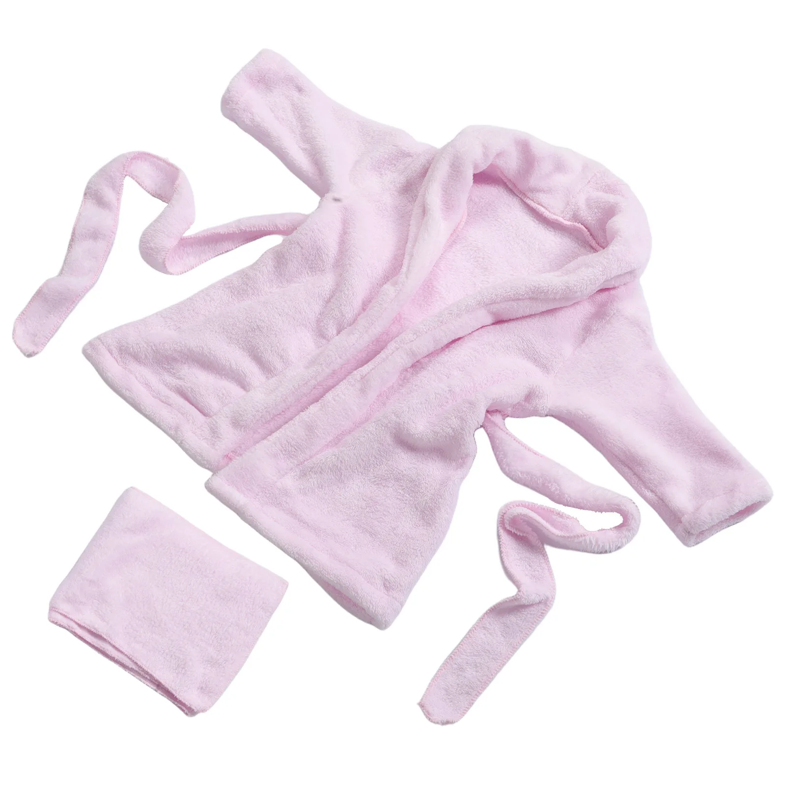

Children Bathrobe Kids Fleece Pajamas Soft Coral Baby Robe Pink Toddler Boy Girl Warm Sleepwear Newborn Nightwear