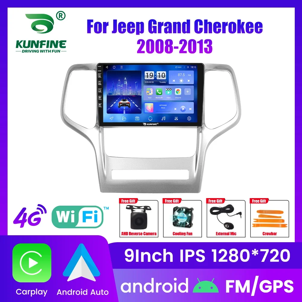 

10,33 "Android автомобильное радио для Jeep Grand Cherokee 2008-2013 GPS-навигация мультимедийный видеоплеер Carplay Android авто стерео