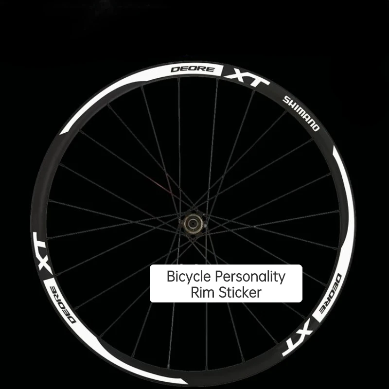 XT MTB wheel sticker Road Bike Rim Decals width 20mm Reflective Cycling Stickers 20