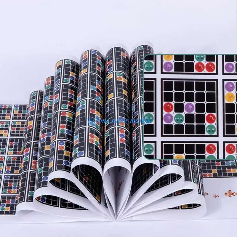 090B Preschool Kids Improve Intelligence Matching Color Portable Educational Wooden Design Table Game