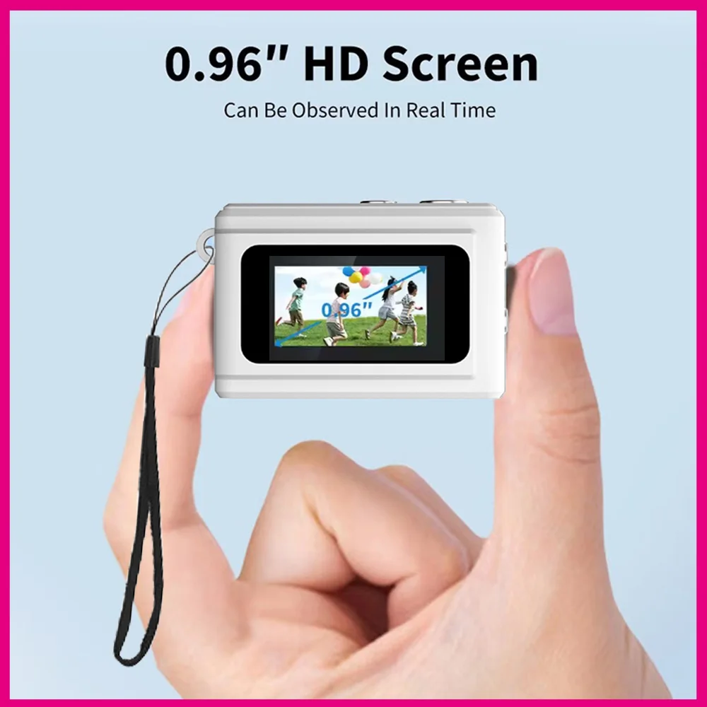 64GB 1080P Digital Camera Video Camera 0.96 Inch Screen Compact Cam Anti-shake Face Detection With Flash Retro Kids Camcorder