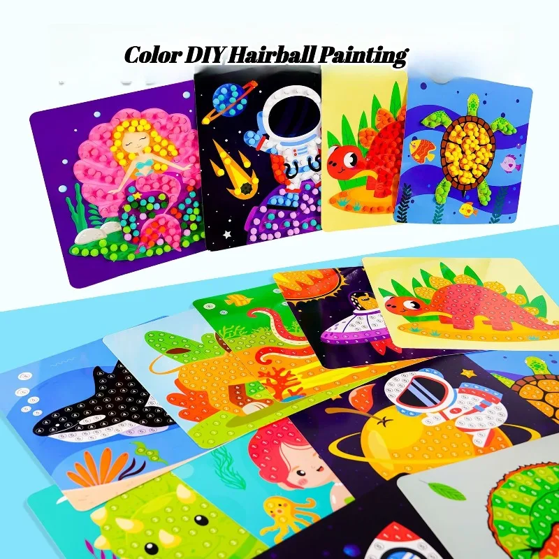 ملصقات اللوحة الإبداعية DIY الحرفية كرات نابضة بالحياة غامض متعة الفن لوازم ديكور المنزل حفلة عيد ميلاد تفضل ألعاب الأطفال #2