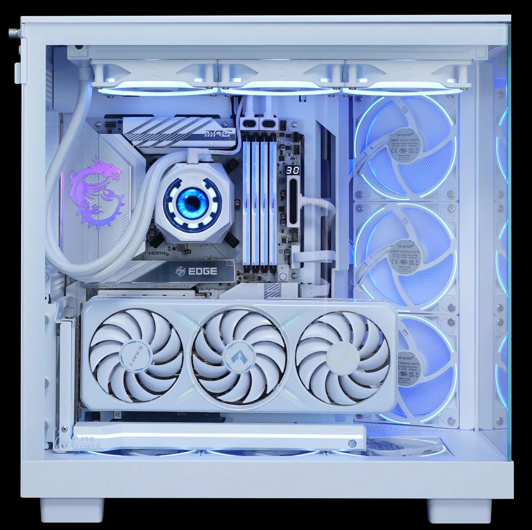 AIJS【ARGB PC Cable Kit】24PIN Extension Cable*1+8PIN GPU-Clip-B Cable*1+8PIN CPU Extension Cable*1